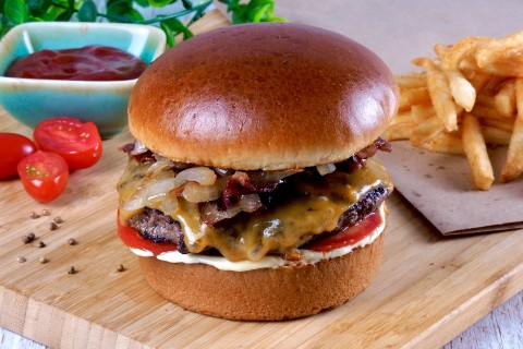 Baconburger menü